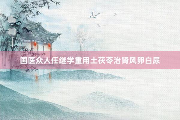 国医众人任继学重用土茯苓治肾风卵白尿
