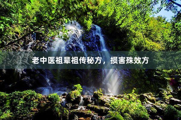 老中医祖辈祖传秘方，损害殊效方